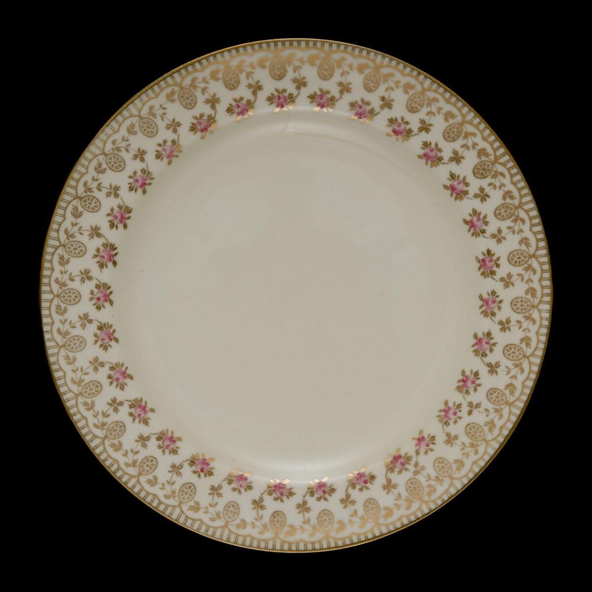 Vintage Floral Porcelain Plate