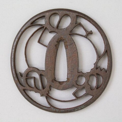 Iron Openwork Sword Guard Tsuba