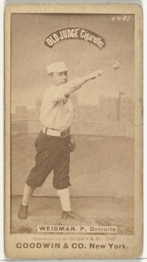 1887 Old Judge Detroit Baseball Card