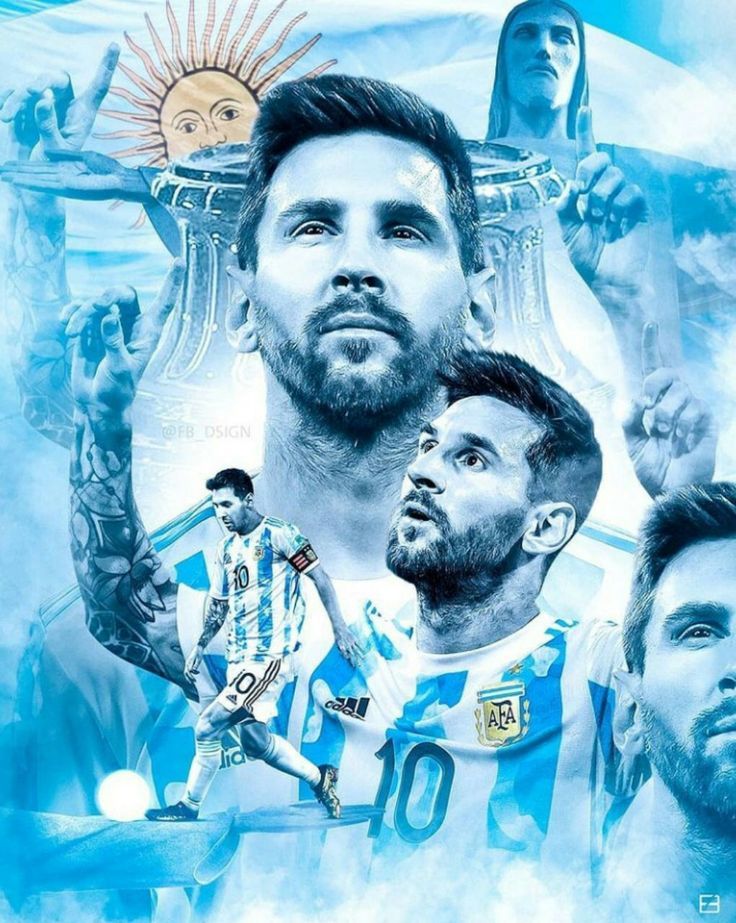 Lionel Messi Argentina Tribute Collage