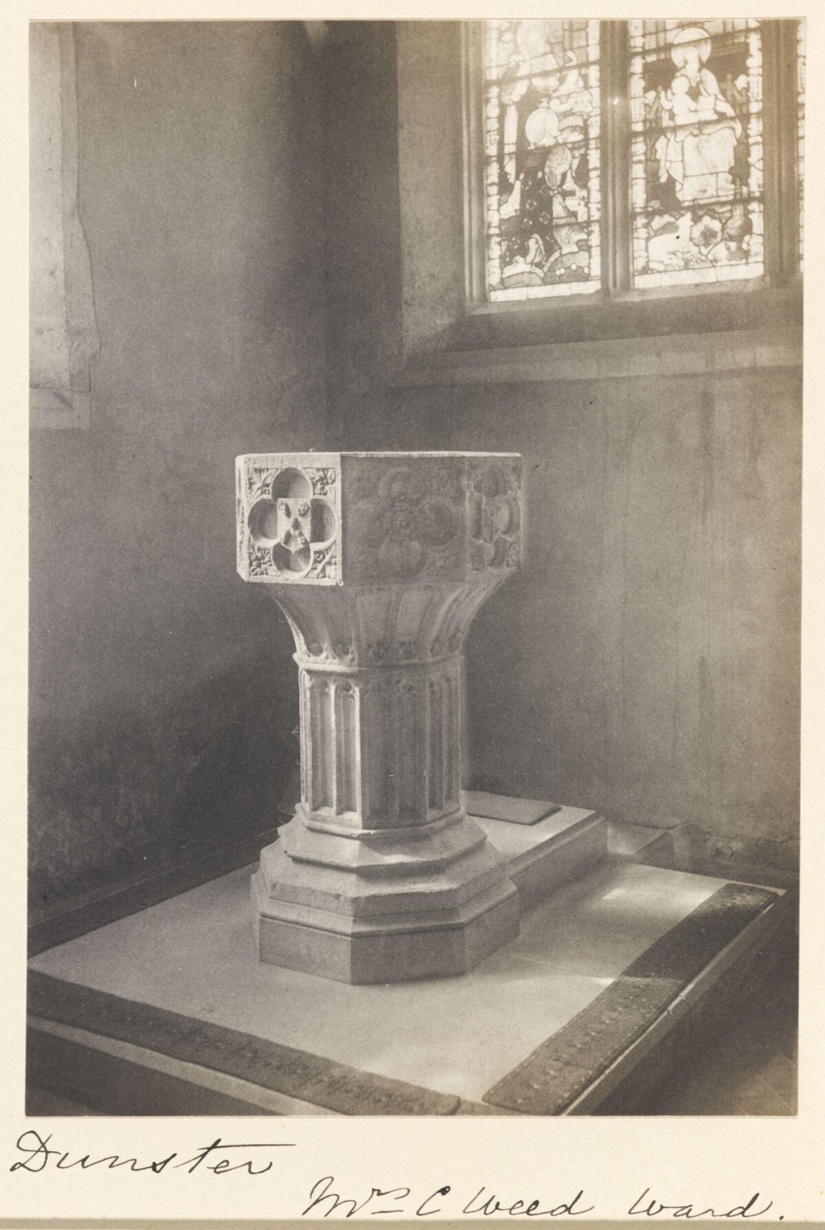 Dunster Church Stone Baptismal Font