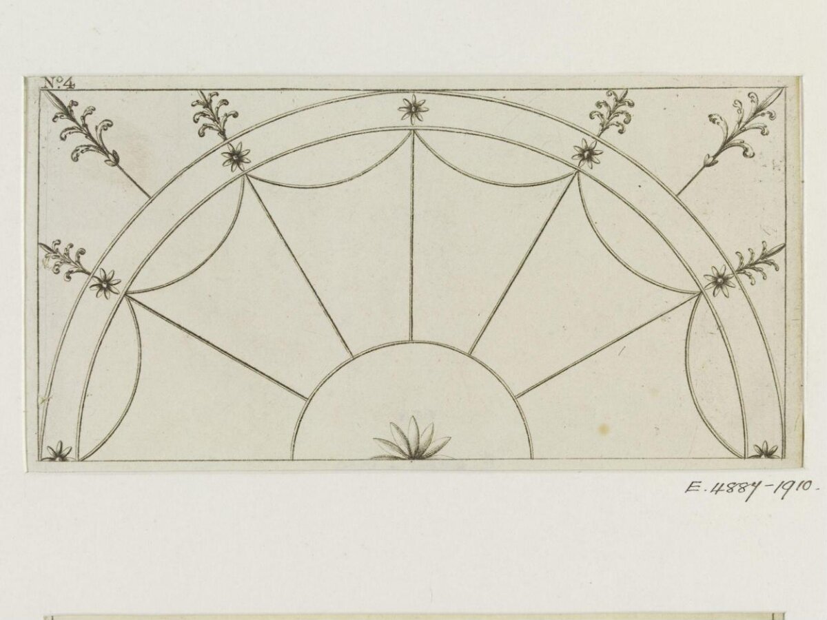 Fanlight Ornament Design Drawing