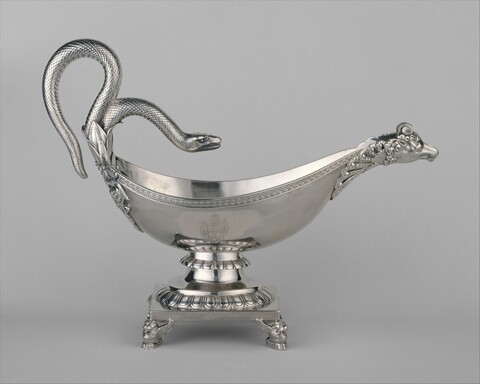 Ornate Silver Decorative Vessel