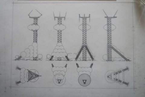 Hand-drawn Tower Demolition Sequence Diagram