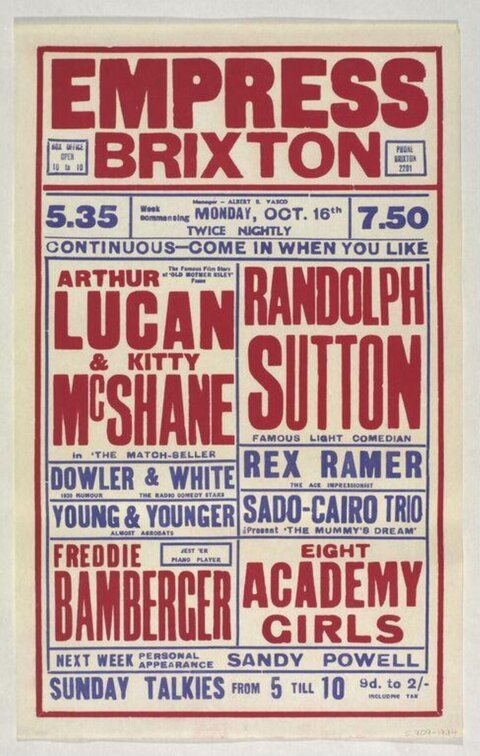 Empress Brixton Vintage Variety Poster