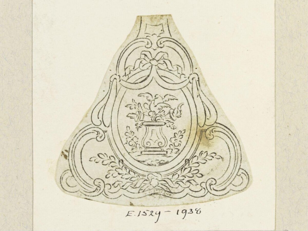 Ornamental Triangular Design Sketch