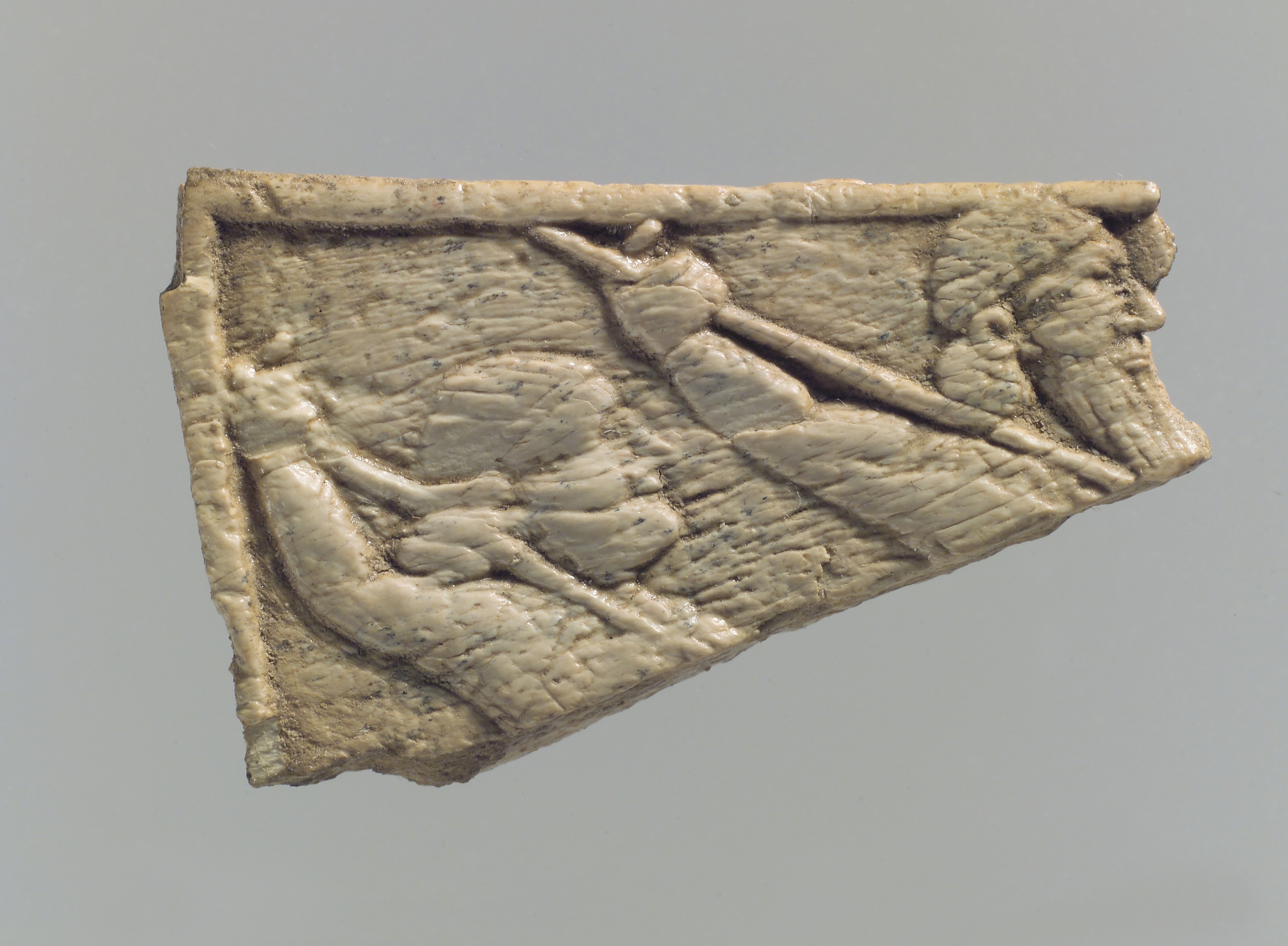 Fragment of Ancient Carved Ivory Relief