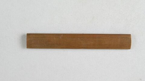 Long Rectangular Bamboo Strip on White Background
