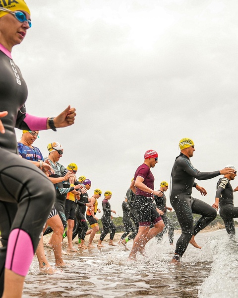 Triathlon Open Water Swim Start