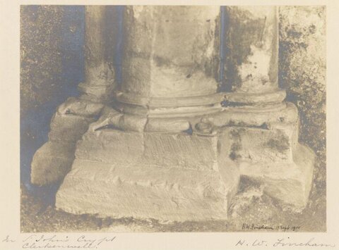 Column Base at St John's Crypt Clerkenwell