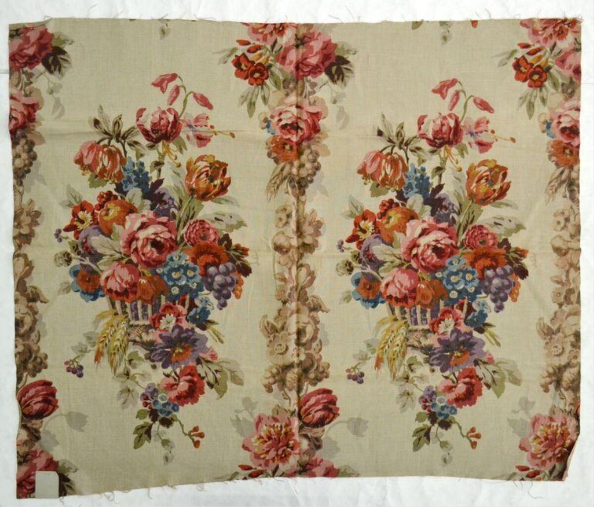Vintage Floral Printed Fabric