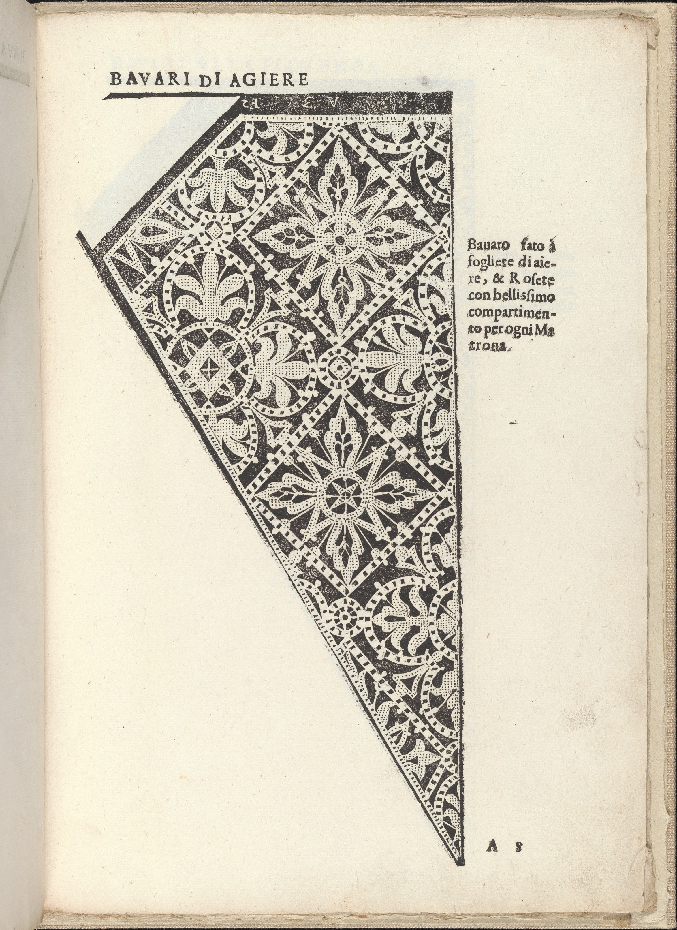 Antique Lace Pattern Book Page