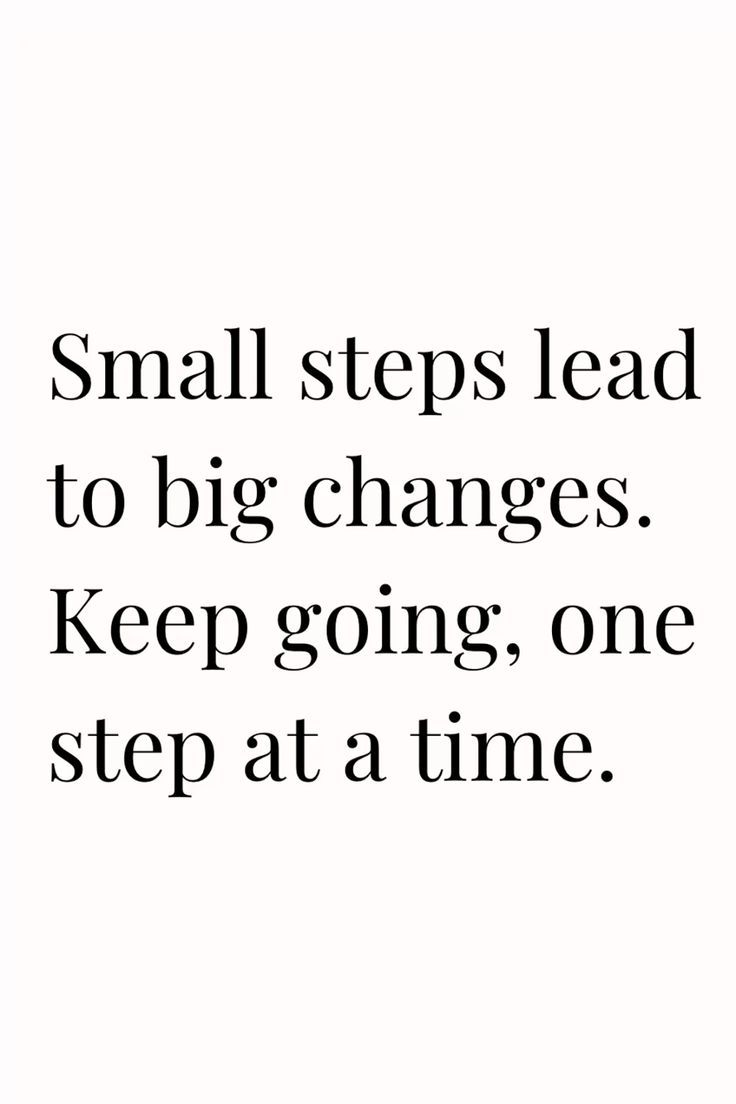 Motivational Quote About Small Steps