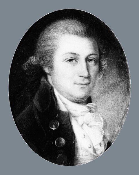 Oval Portrait of 18th Century Gentleman