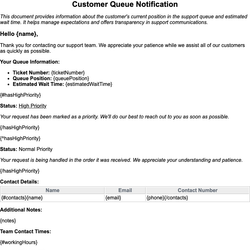 Customer Queue Notification