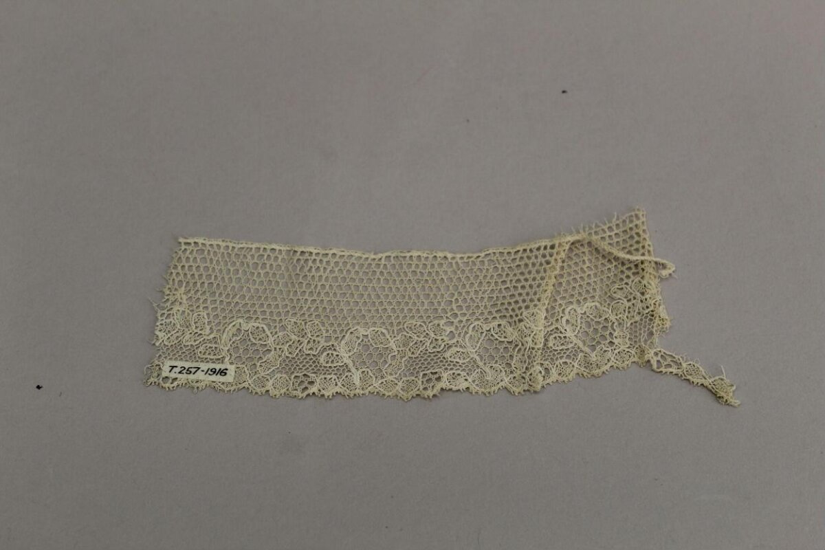 Antique Handmade Lace Fragment