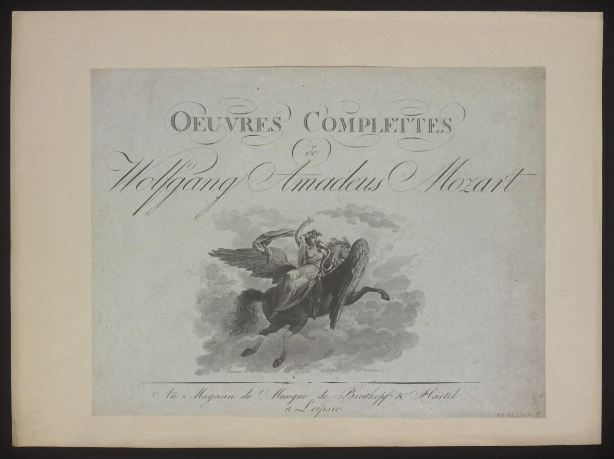 Title Page of Mozart's Complete Works — Book Covers