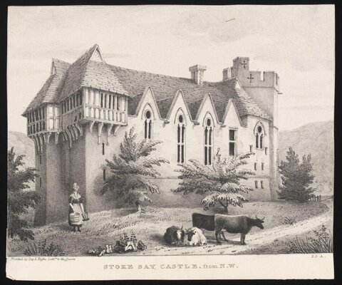 Stoke Say Castle Northwest View