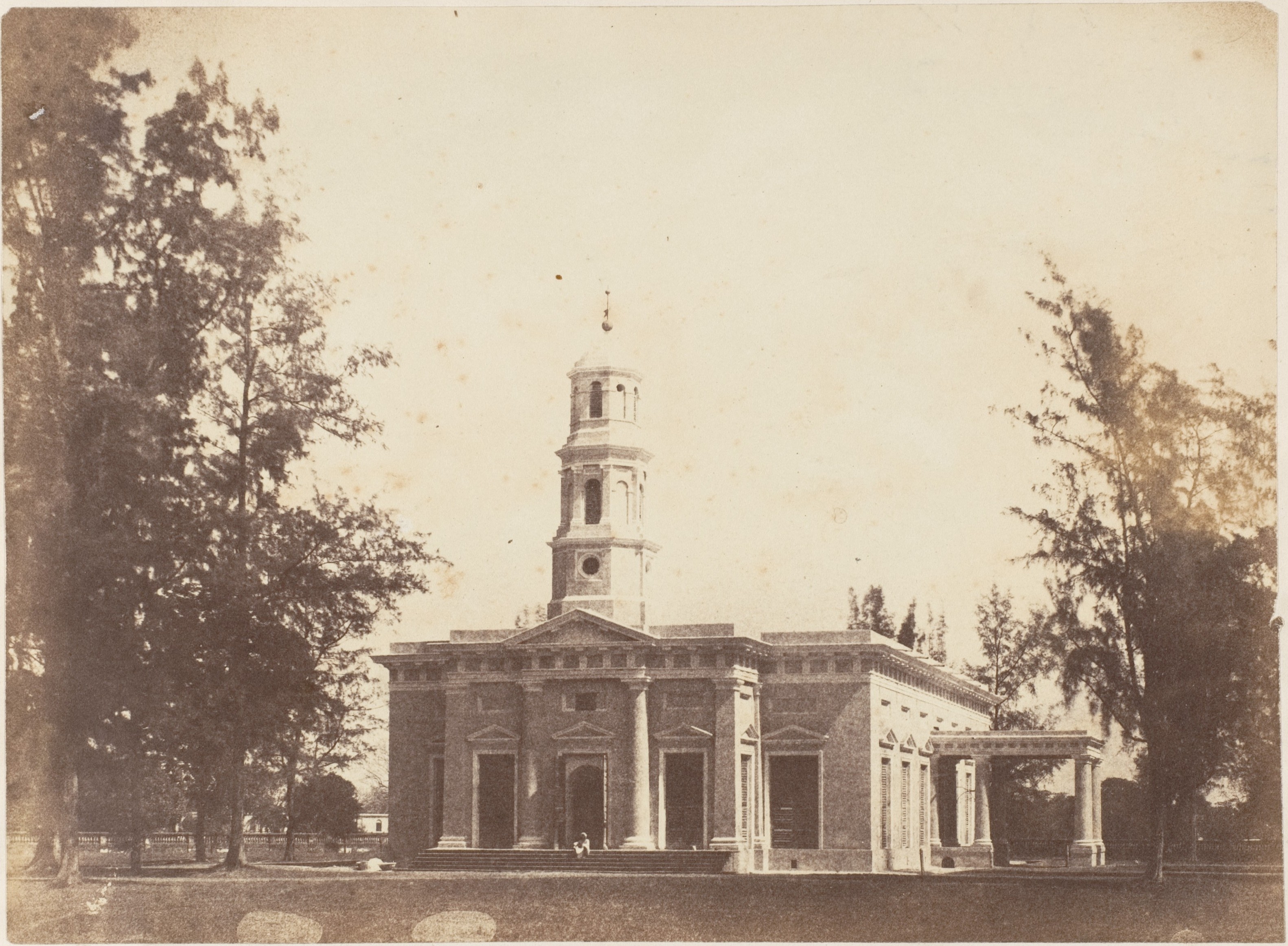 Vintage Colonial Church Exterior