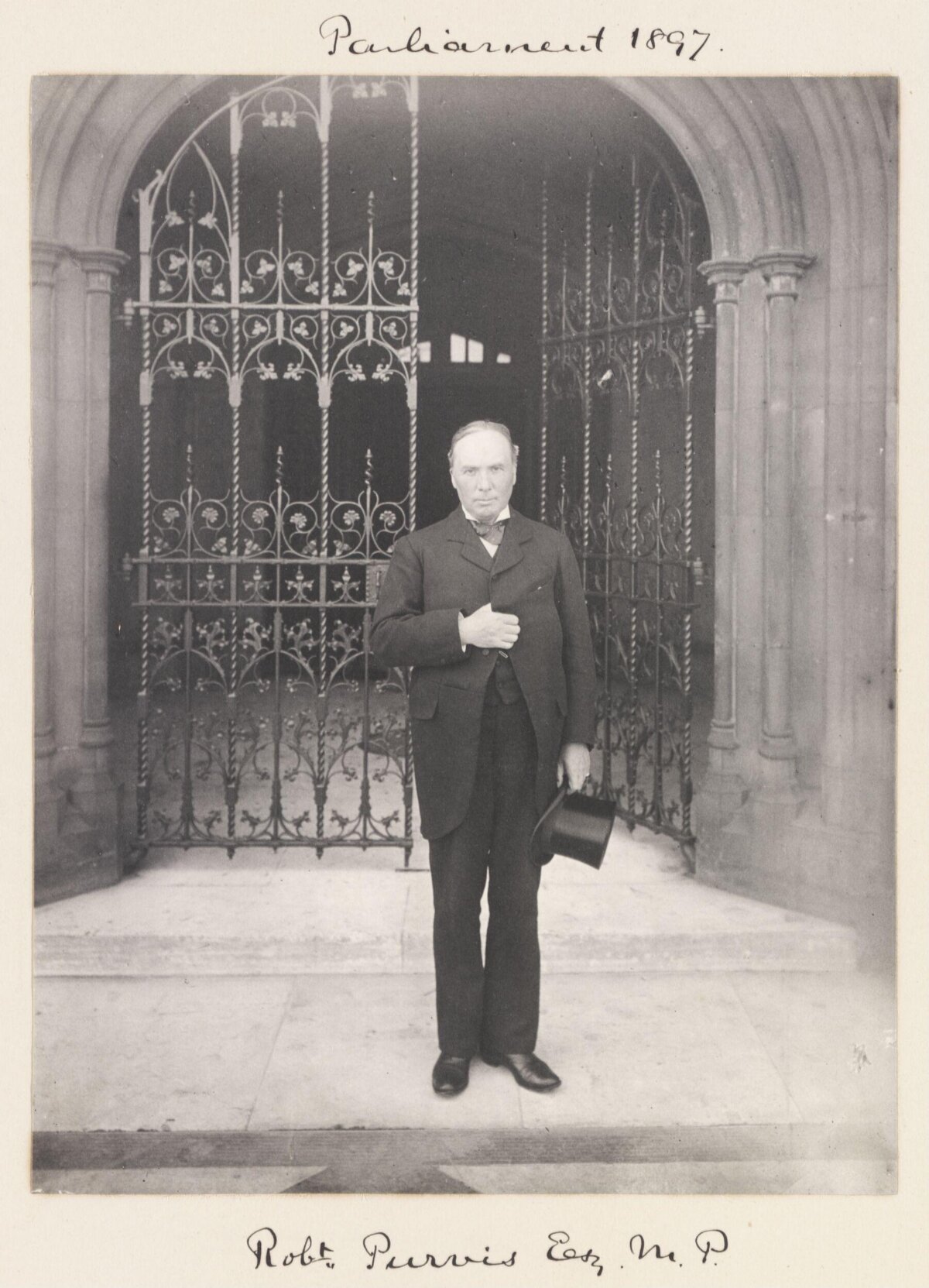 1897 Portrait of Robert Purvis at Parliament