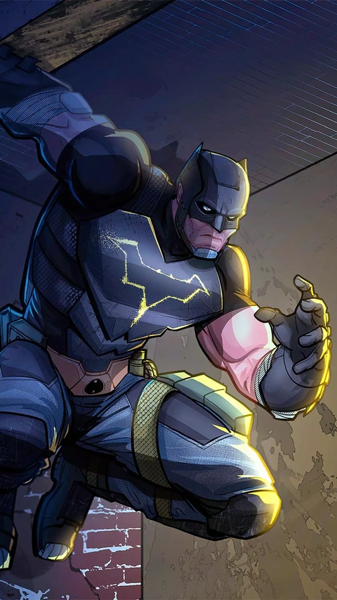 Comic Illustration of Batman