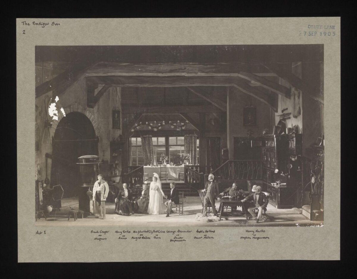 1905 The Prodigal Son Stage Scene