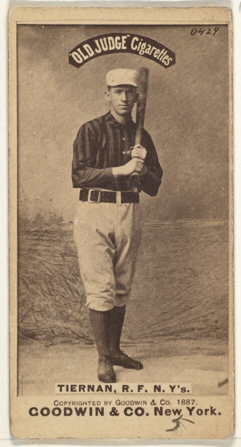 1887 Old Judge Baseball Cigarette Card