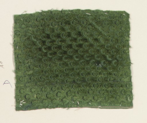 Green Textured Fabric Sample