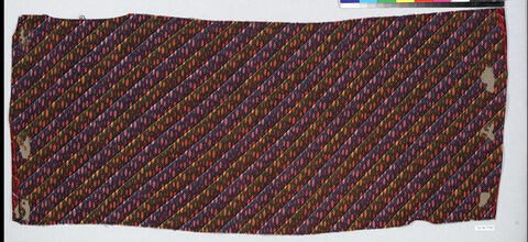 Diagonal Stripe Woven Textile Fragment