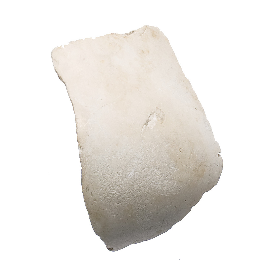 Broken White Stone Fragment