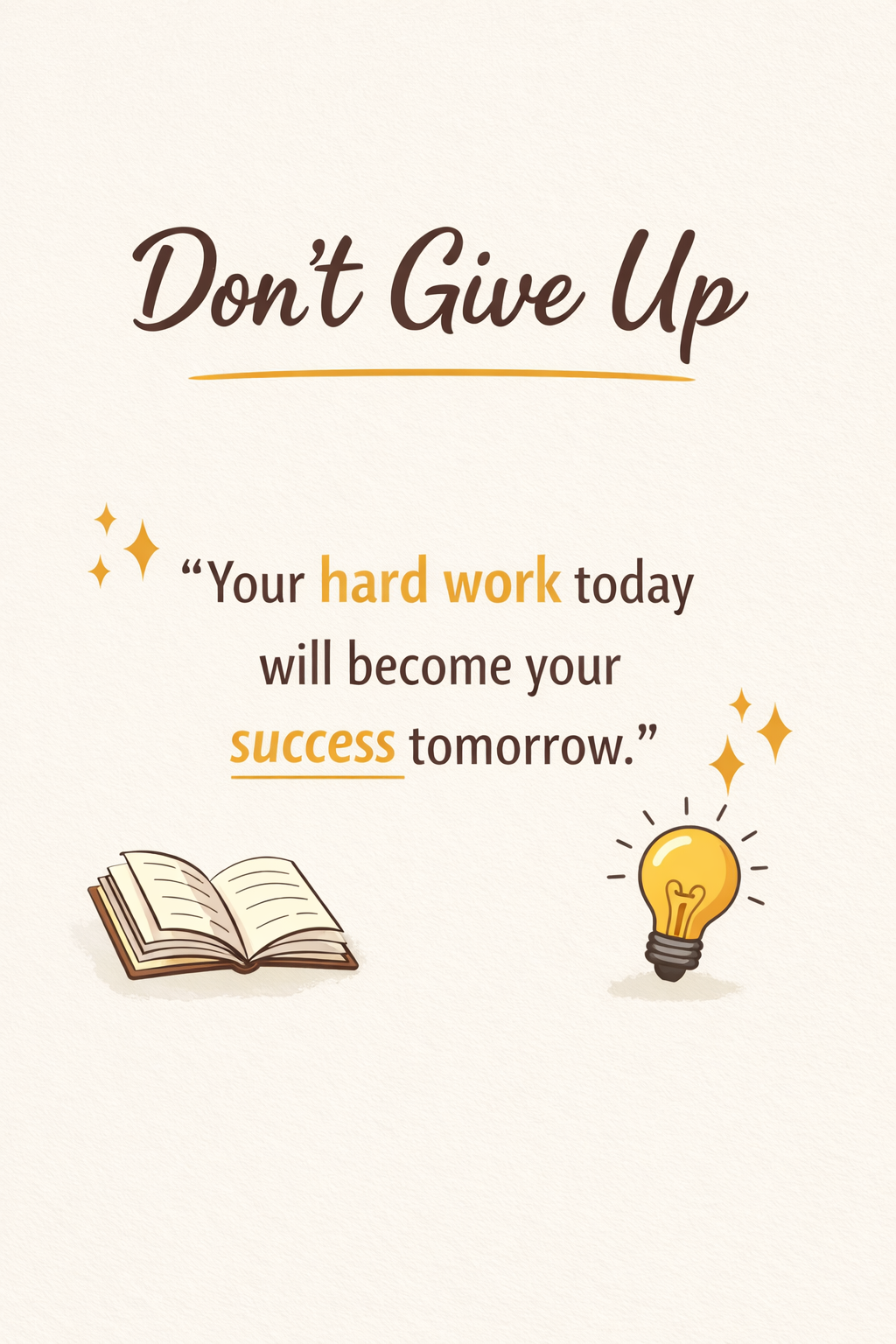 Don't Give Up Motivational Quote