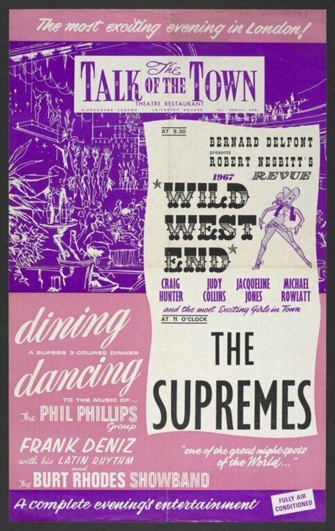 1967 Wild West End Revue Theatre Poster