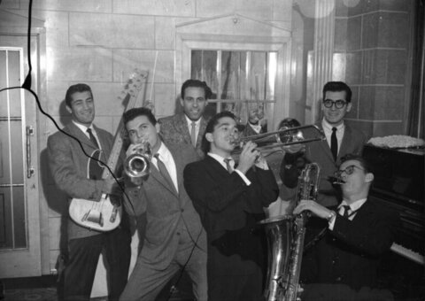Vintage Jazz Band Group Portrait
