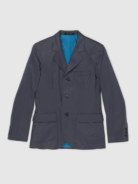 Dark Gray Single-Breasted Blazer