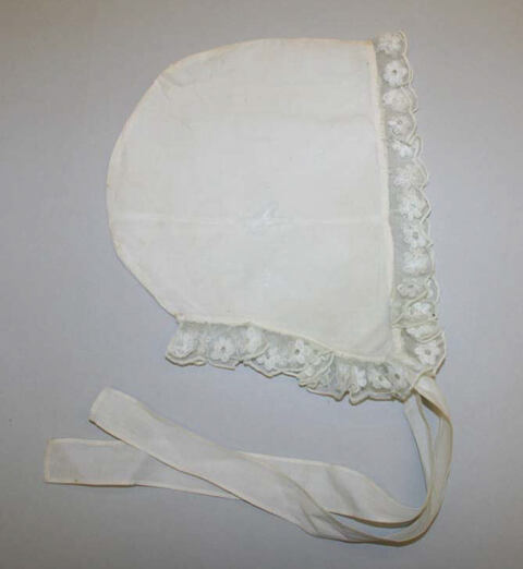 Vintage Lace Trimmed Baby Bonnet