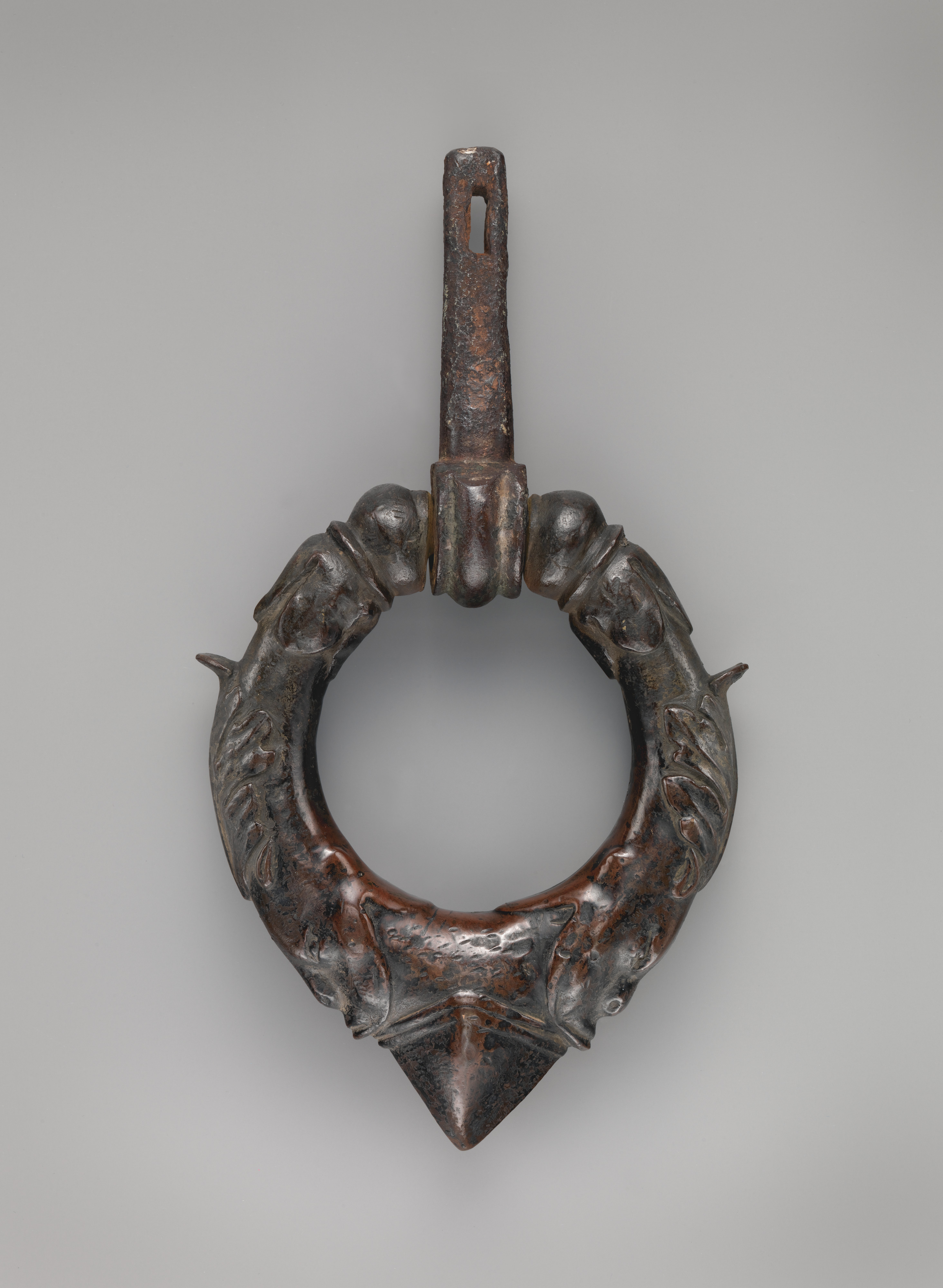 Ancient Carved Bronze Door Knocker