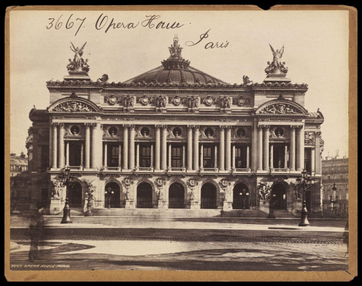 Vintage Photo of Paris Opera House