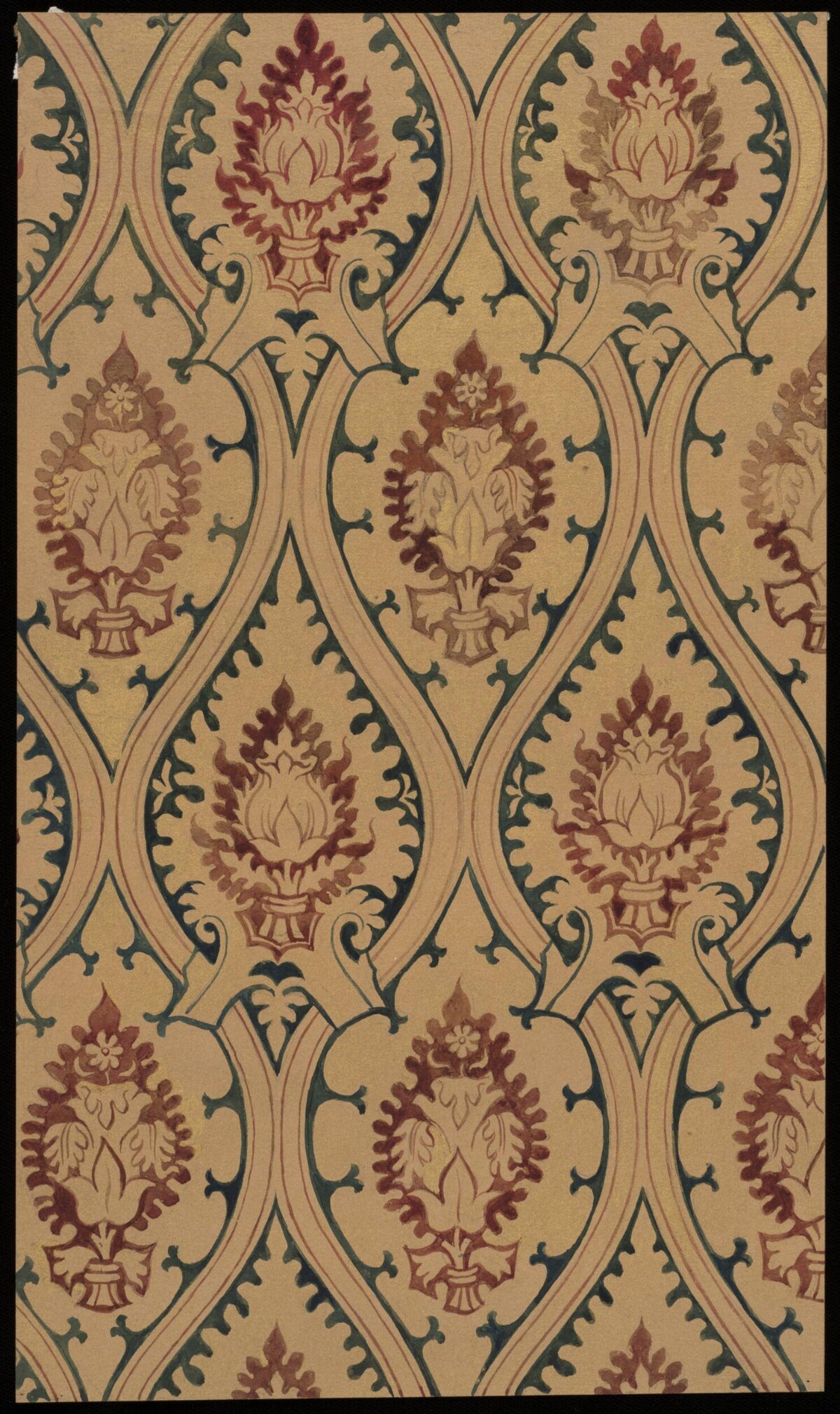 Vintage Damask Floral Pattern
