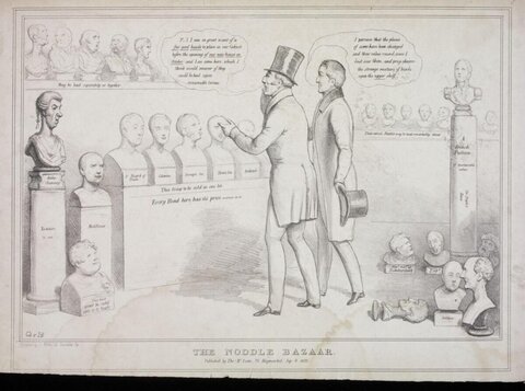The Noddle Bazaar 1830 Cartoon