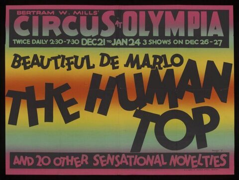 Vintage Bertram Mills Circus Poster