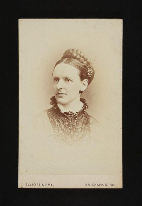 Victorian Woman Studio Portrait