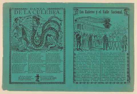 Two Antique Spanish Illustrated Broadsides