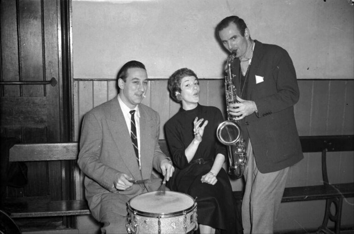 Three Jazz Musicians Jamming