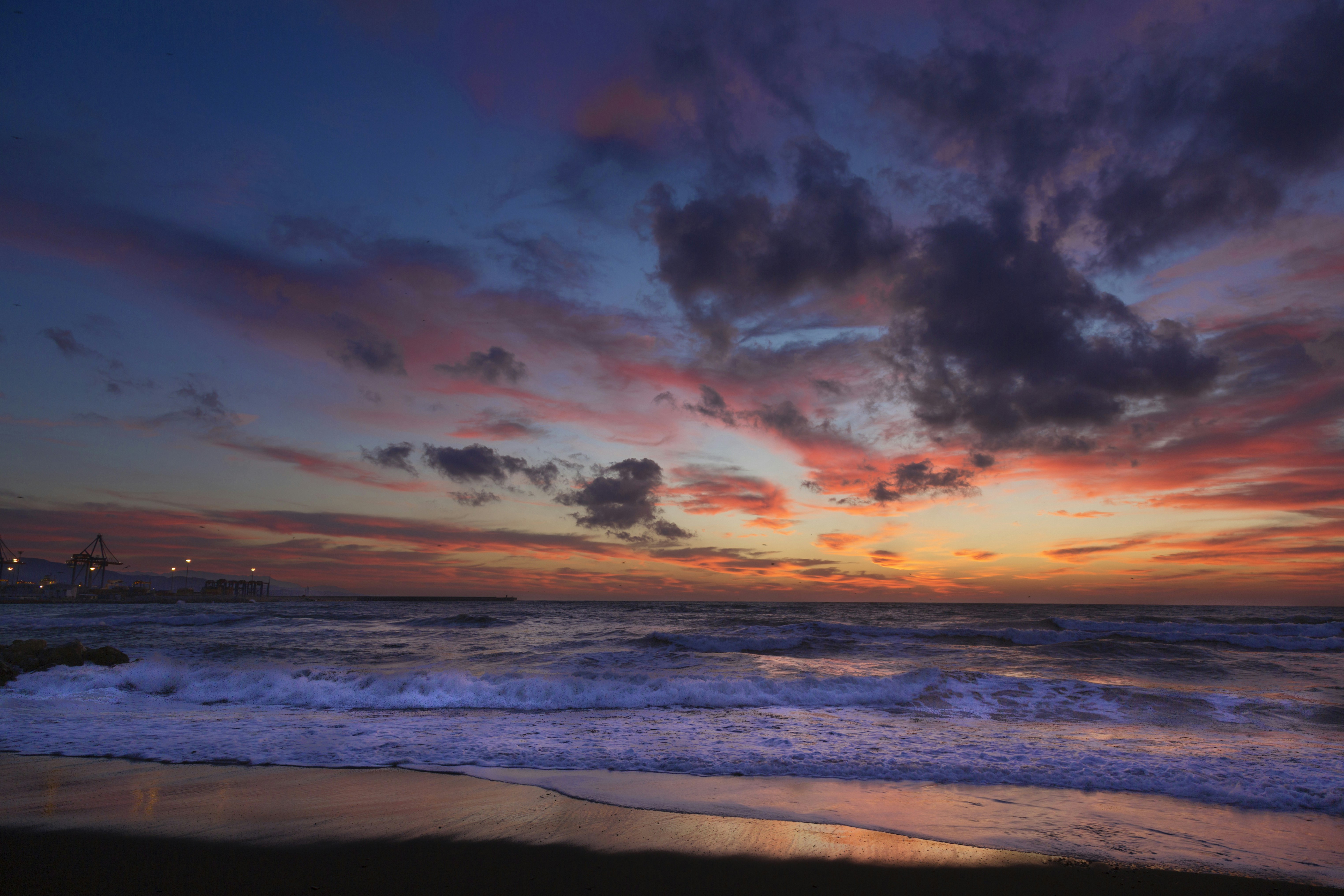 Coastal Beach Sunset View