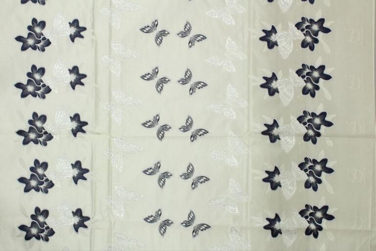 Butterfly Floral Print Fabric