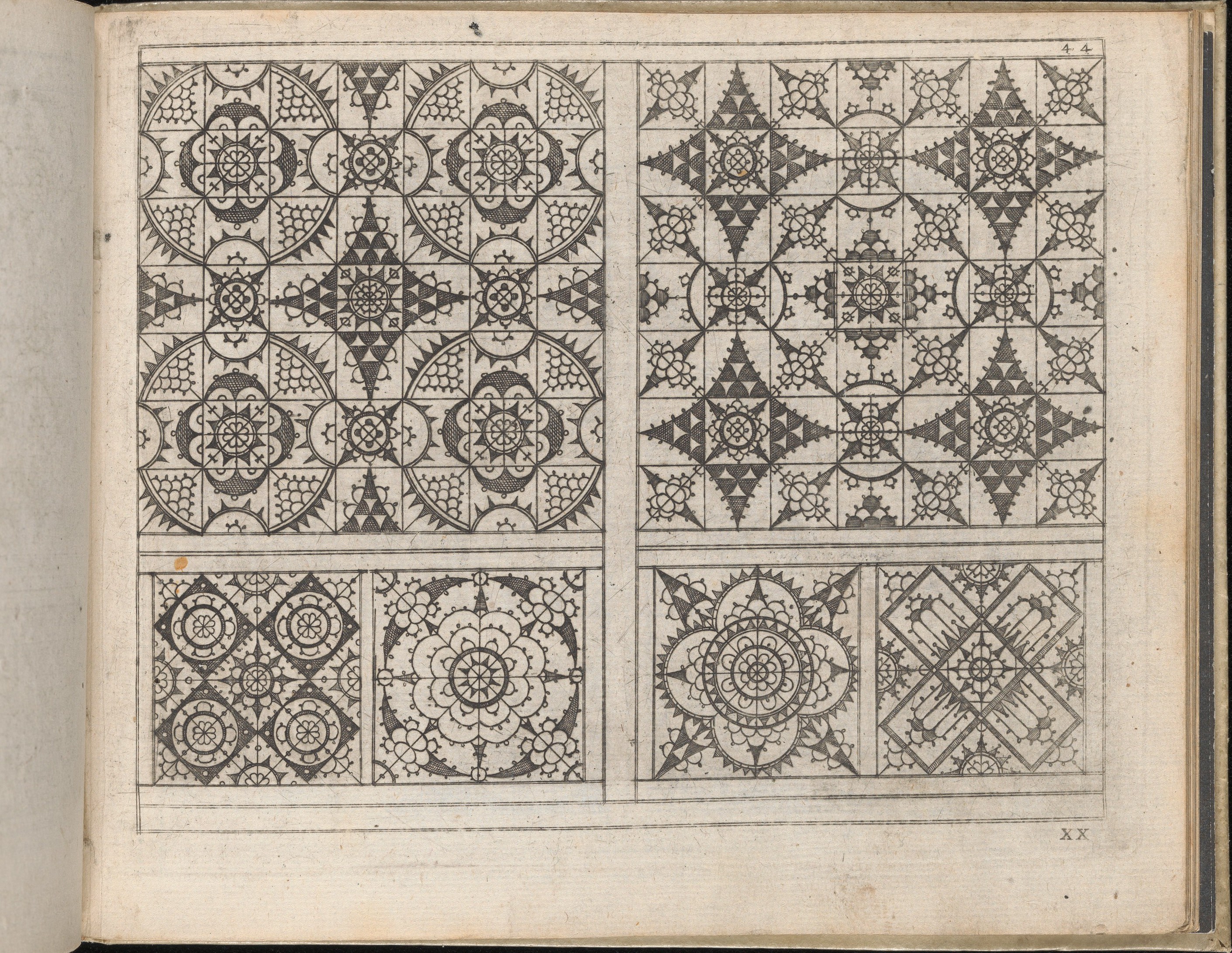 Antique Geometric Pattern Engraving