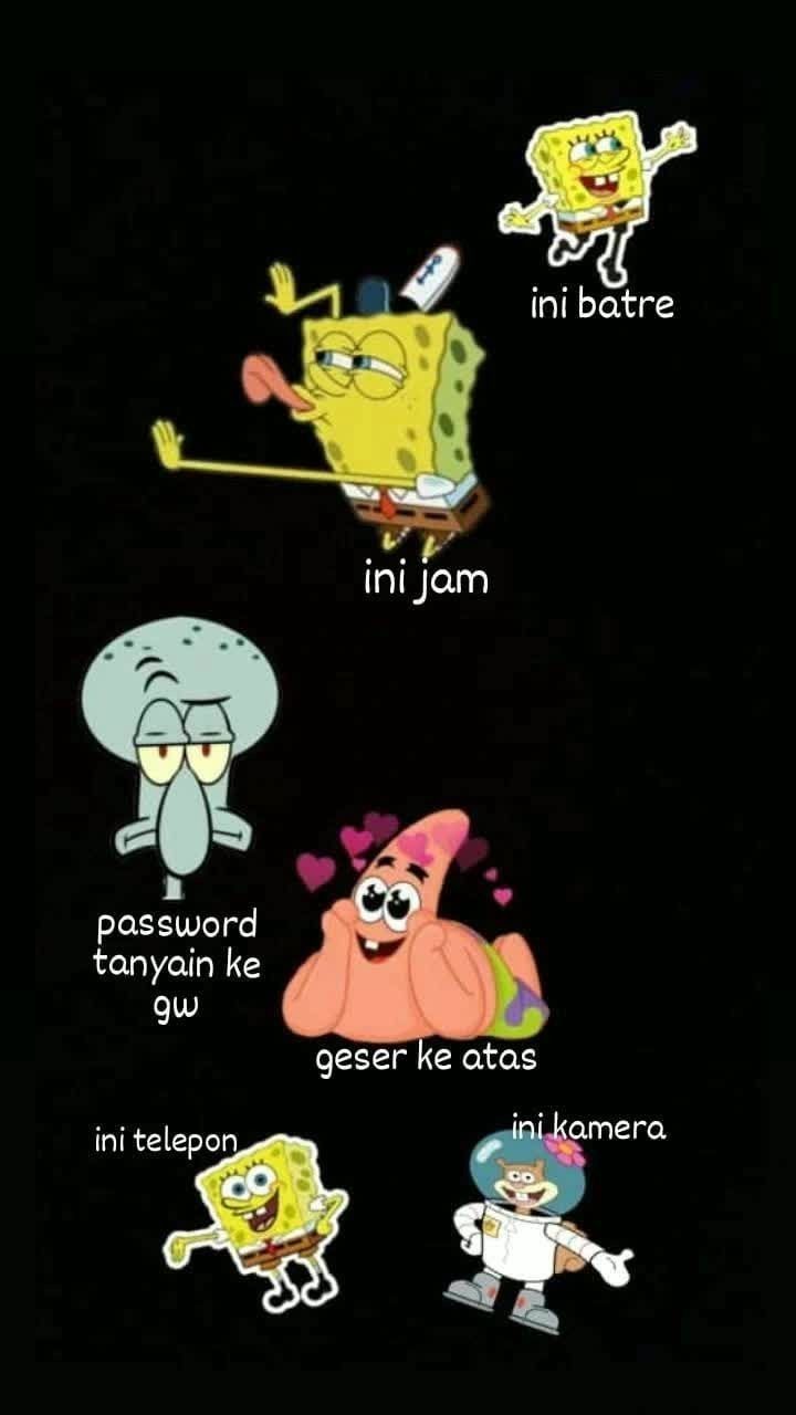 SpongeBob Themed Lock Screen Meme