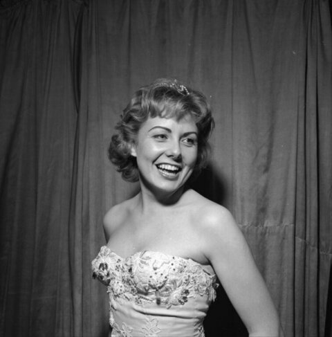 Vintage Portrait of Smiling Woman