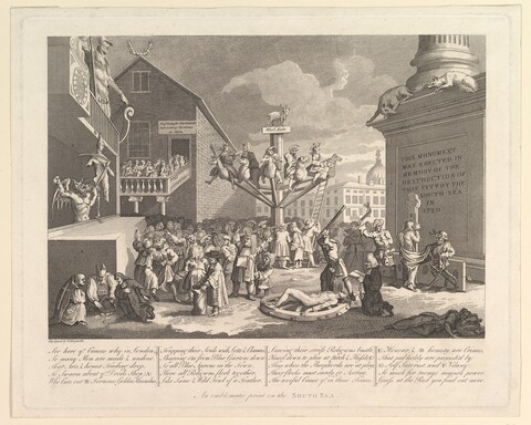 1720 South Sea Scheme Emblematic Print