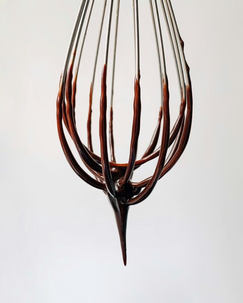 Melted Chocolate on a Whisk
